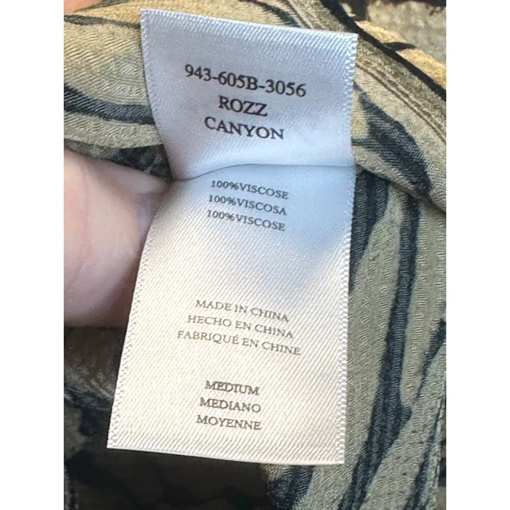 Rails Women's Size M Canyon Rozz Blouse Top Animal Print NWT - Image 9