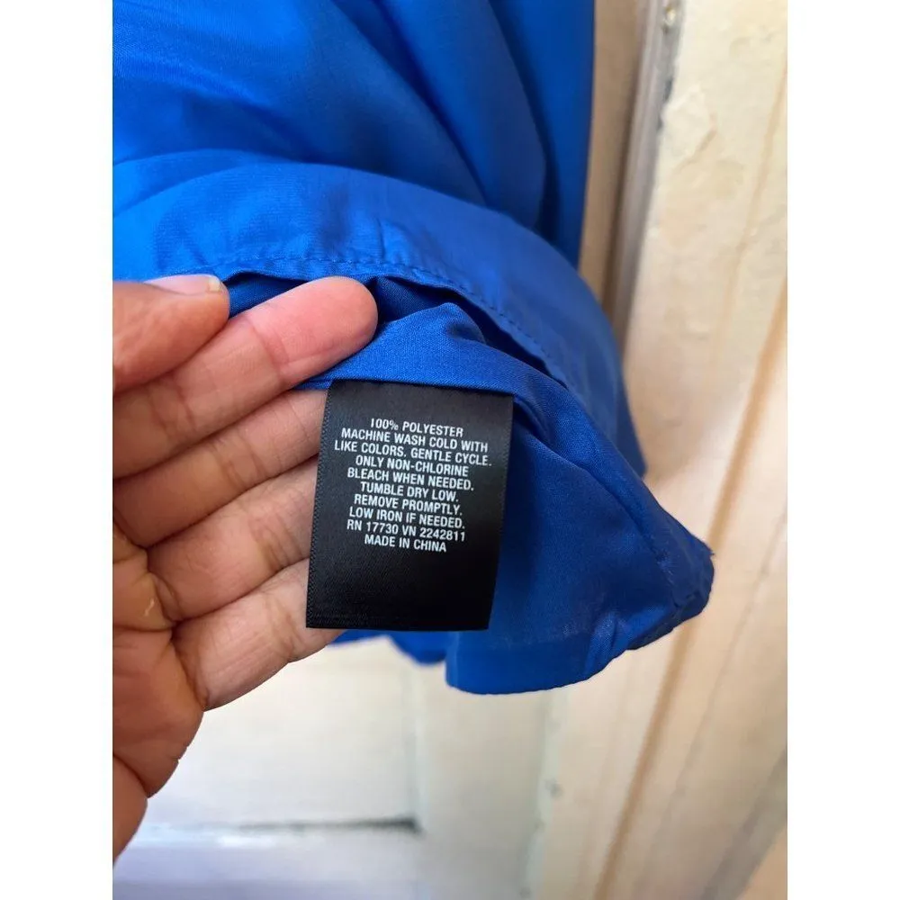 Mossimo womens crew neck cap sleeve cobalt blue skater dress NWT XS - Image 7