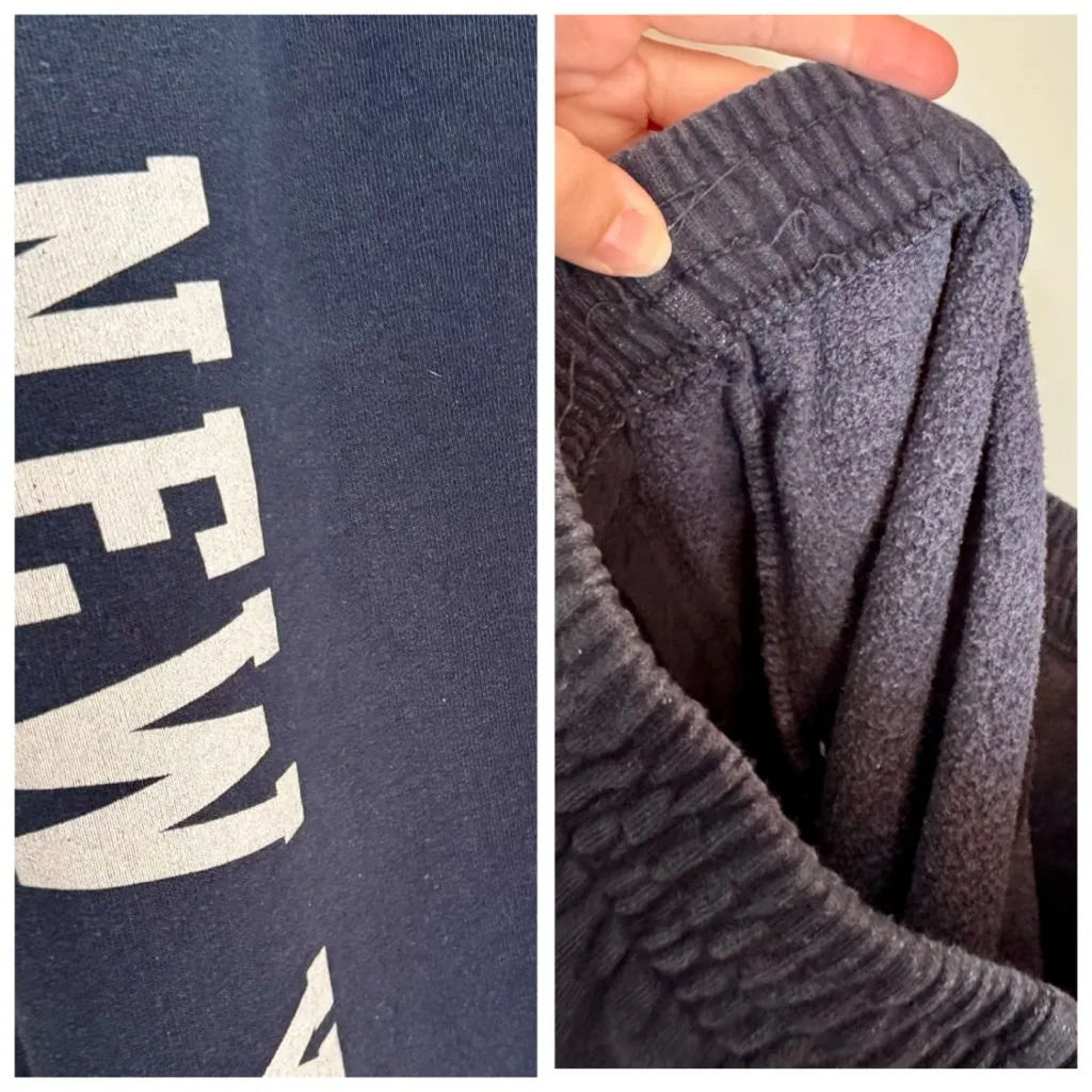 Brandy Melville John Galt New York Rosa Jogger Sweatpants, Navy Blue sz. S - Image 10