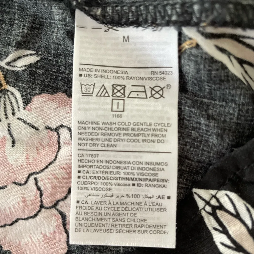 Old Navy Maternity Waist-Defined Keyhole Neck 3/4 Sleeve Floral Dress Size M - Image 9