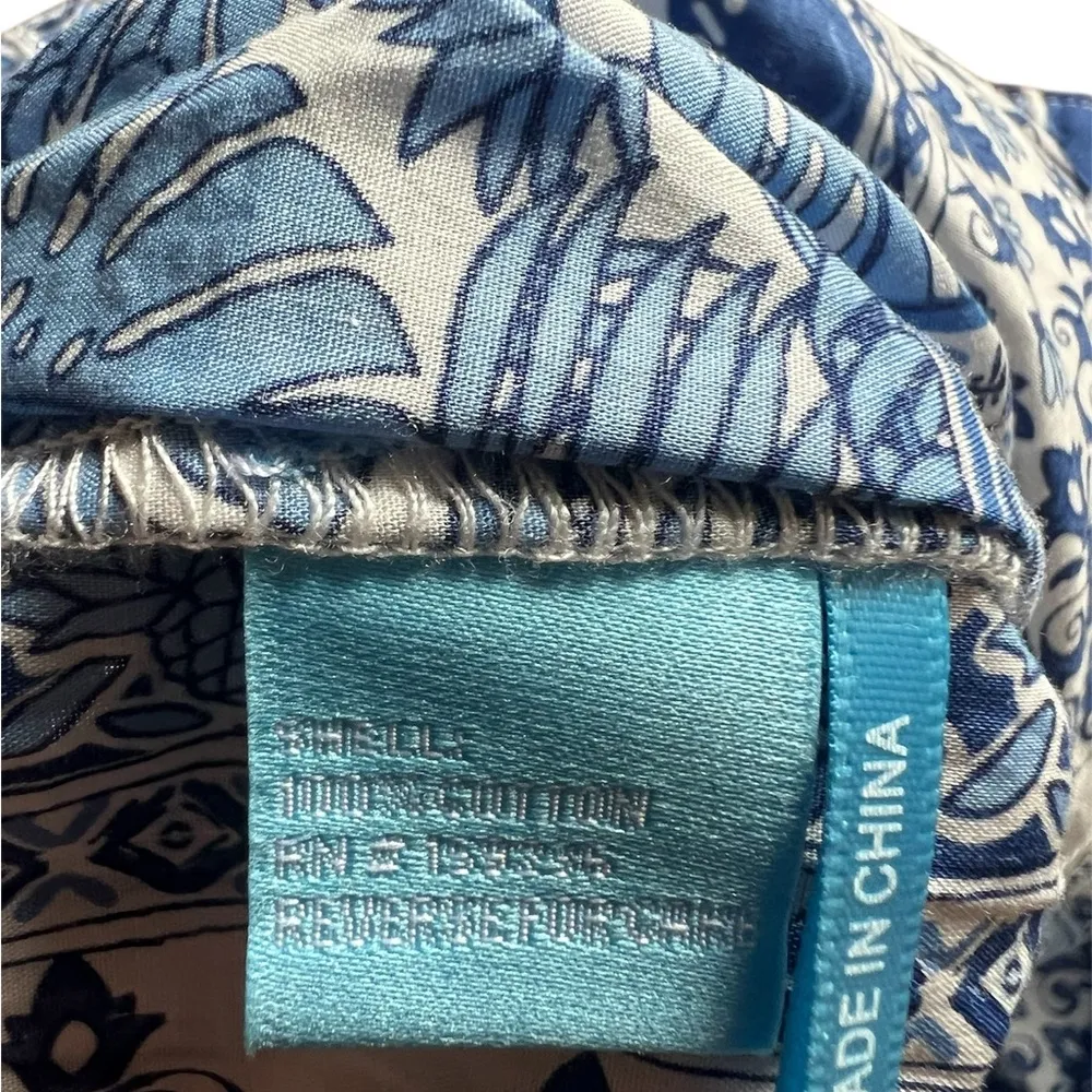 J. McLaughlin Eugene Pant in White Blue Palm Park |  XS NWT - Image 8