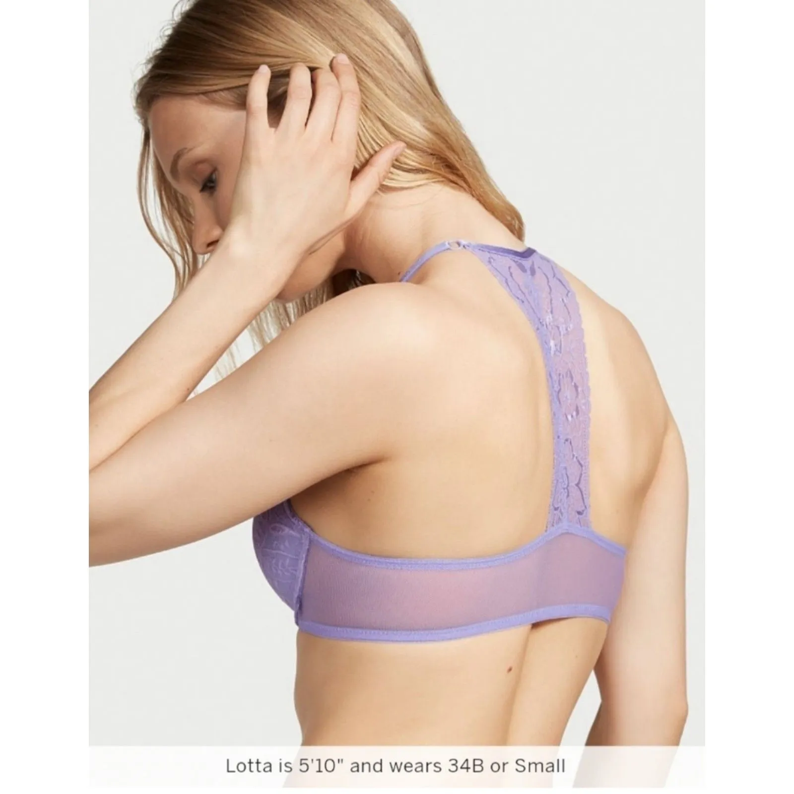 Victoria's Secret | Sexy Tee Lightly Lined Racerback Demi Bra Front Clasp 36D - Image 2
