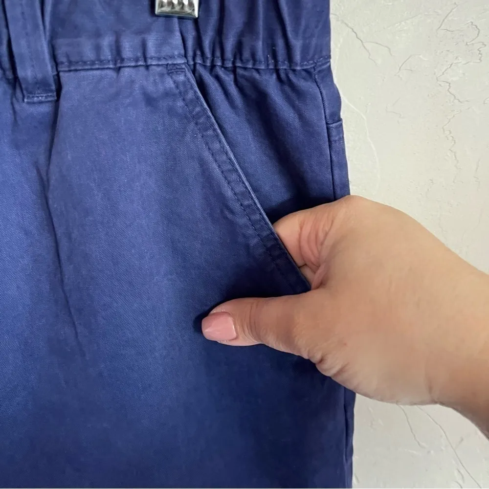 ASOS Blue Purple Pull On High Rose Cargo Carpenter Pants‎ - Image 3