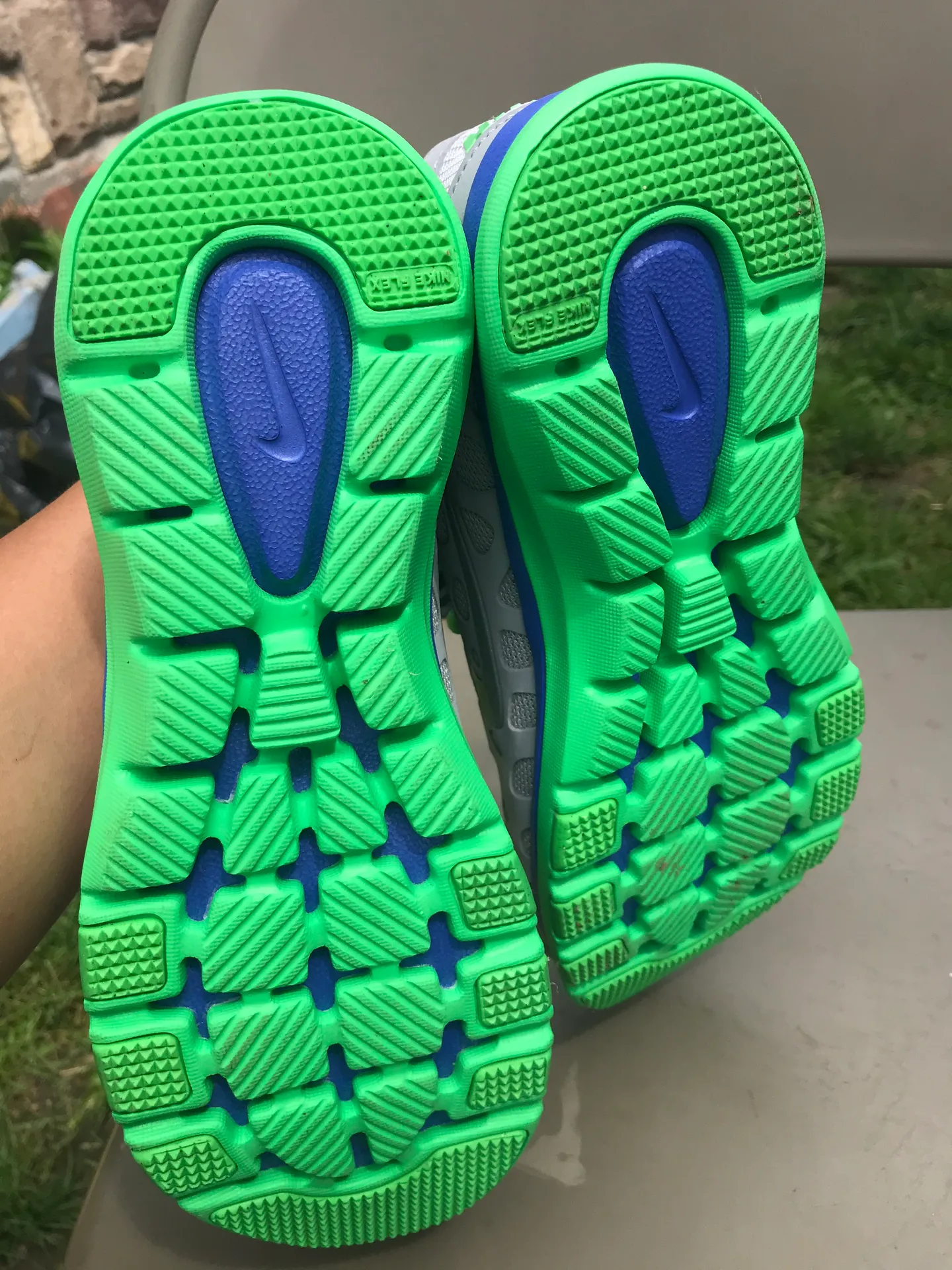 Grey, Green, And Blue Fit Shoes - Image 5