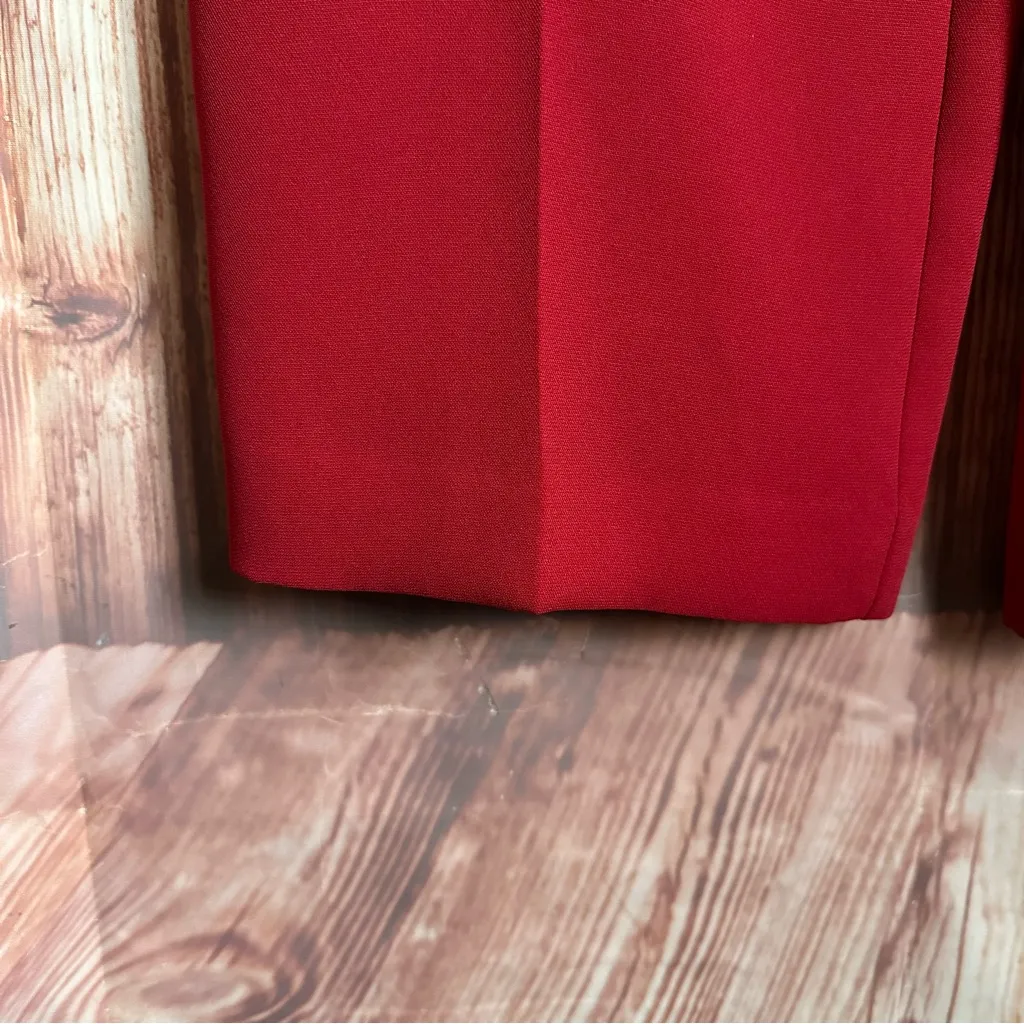 Vintage Emma James Red 90’s High Waist Trouser Pants - Image 4