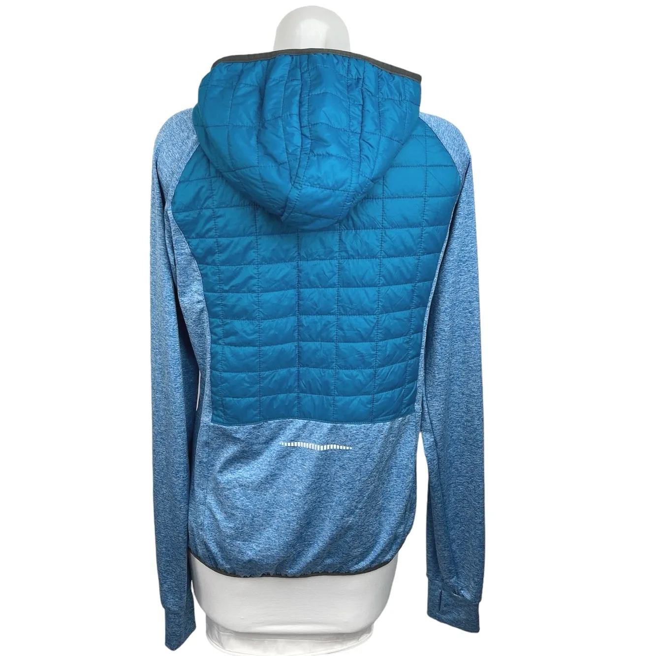 Little Donkey Andy Blue Lightweight Thermal Quilted Running Sweatshirt Jacket L Size L - Image 2