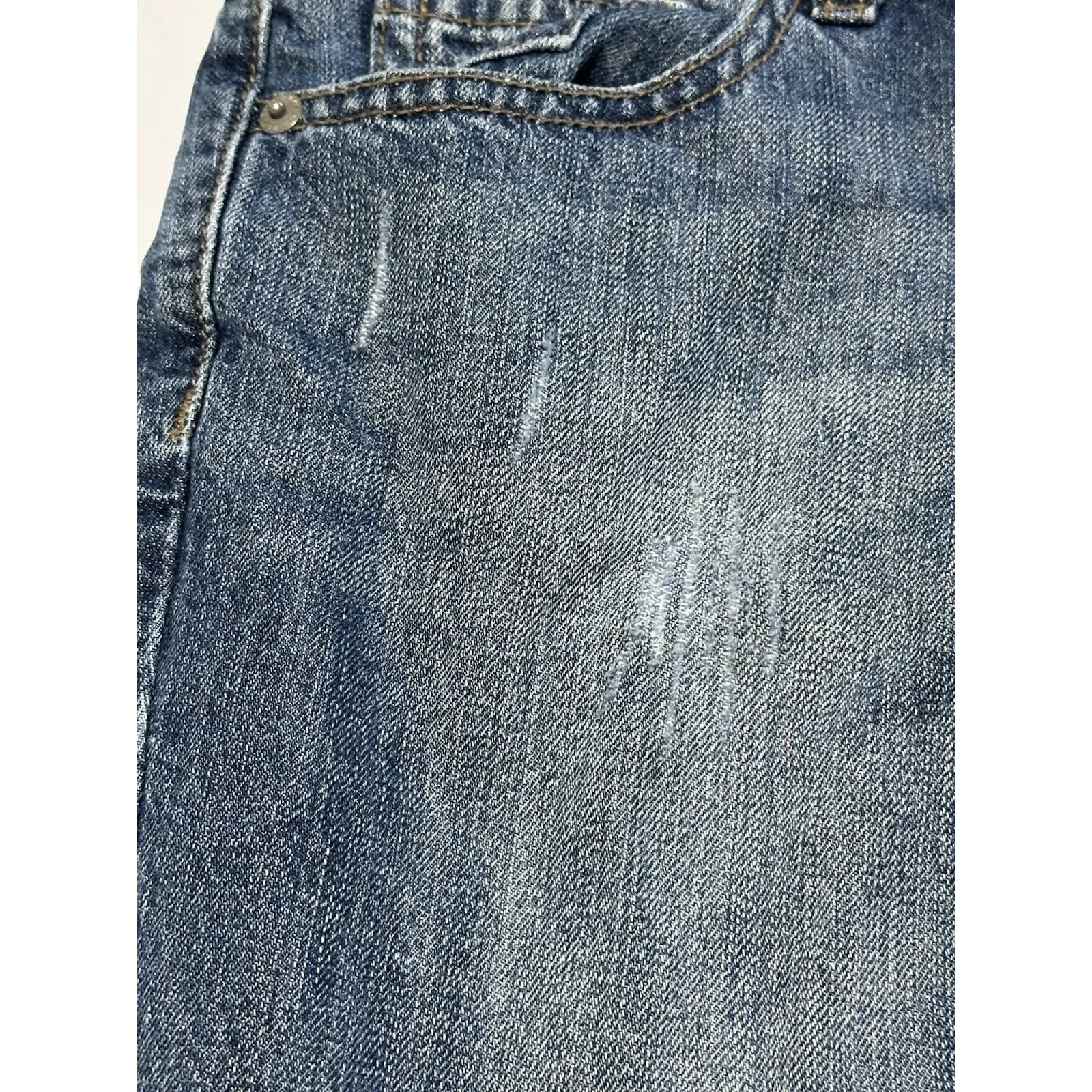 Banana Republic Girlfriend Cropped Distressed Jeans Size 29 - Image 4