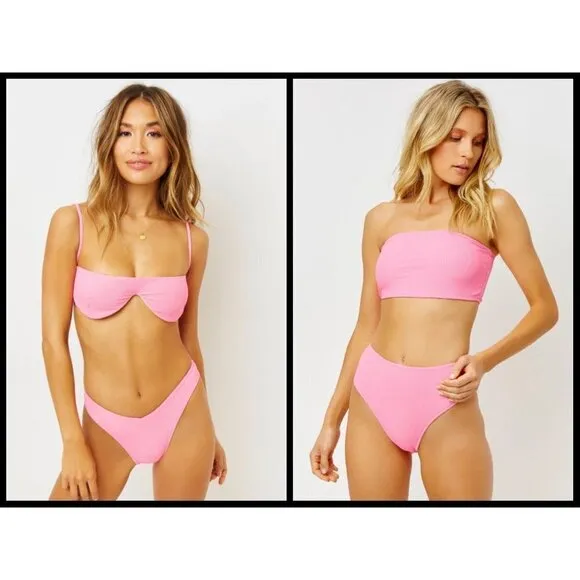 💕FRANKIE'S💕 Ribbed Bikini (Tolly Underwire Top + Jenna High Waist Bottoms) M/L - Image 2