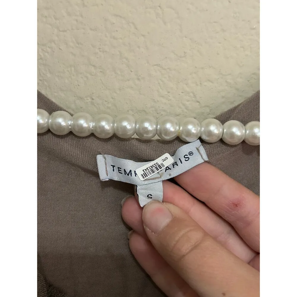 Tempo Paris Size Small Blouse Long Sleeve Witchy Fairy Goth Whimsy Italian Top - Image 3