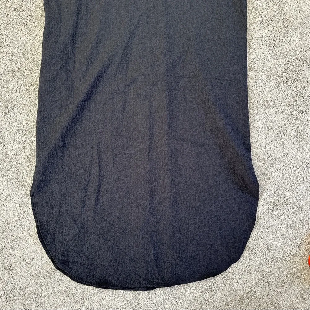 Show Me Your Mumu Buoy Button Down Shirt Midi Dress Shortsleeve in Black XL - Image 10