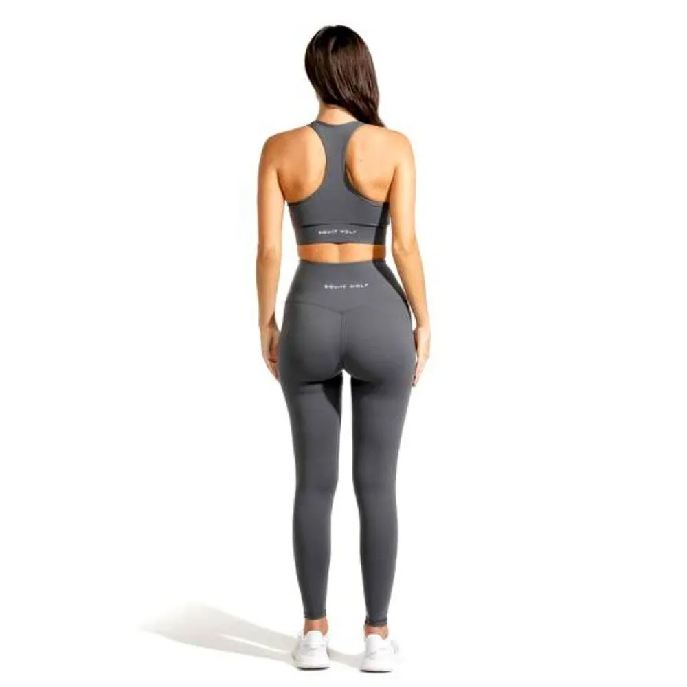 Squat Wolf Athletic | Hera Performance Grey Sports Bra Size Large New with Tag Gray - Image 5
