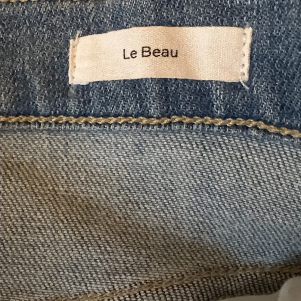 FRAME Le Beau High-Rise Boyfriend Jeans in Walden Rock - Image 7