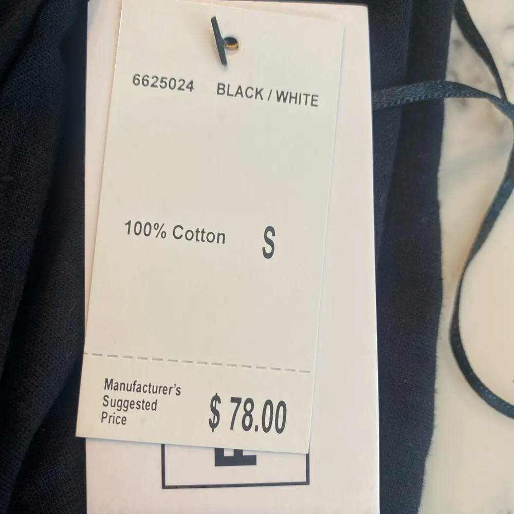 NWT For The Republic Summer Dress Sz Small Boho Sleeveless Black White … - Image 8