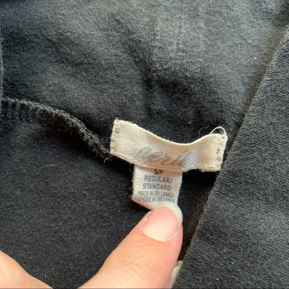 Aerie AE Stretch Cotton Miniskirt S Black Knit - Image 3