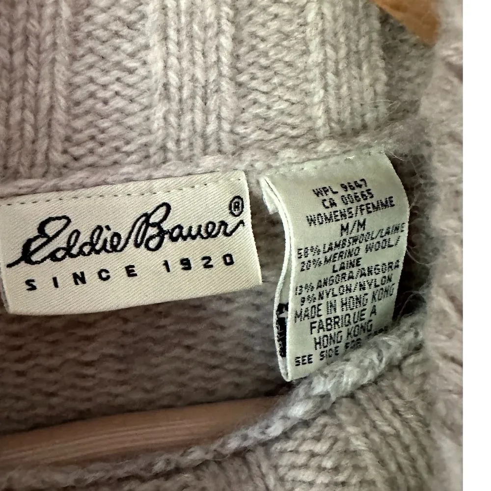 Eddie Bauer Vintage Krone Wool Snowflake Pattern Sweater Winter Holiday Pullover - Image 4
