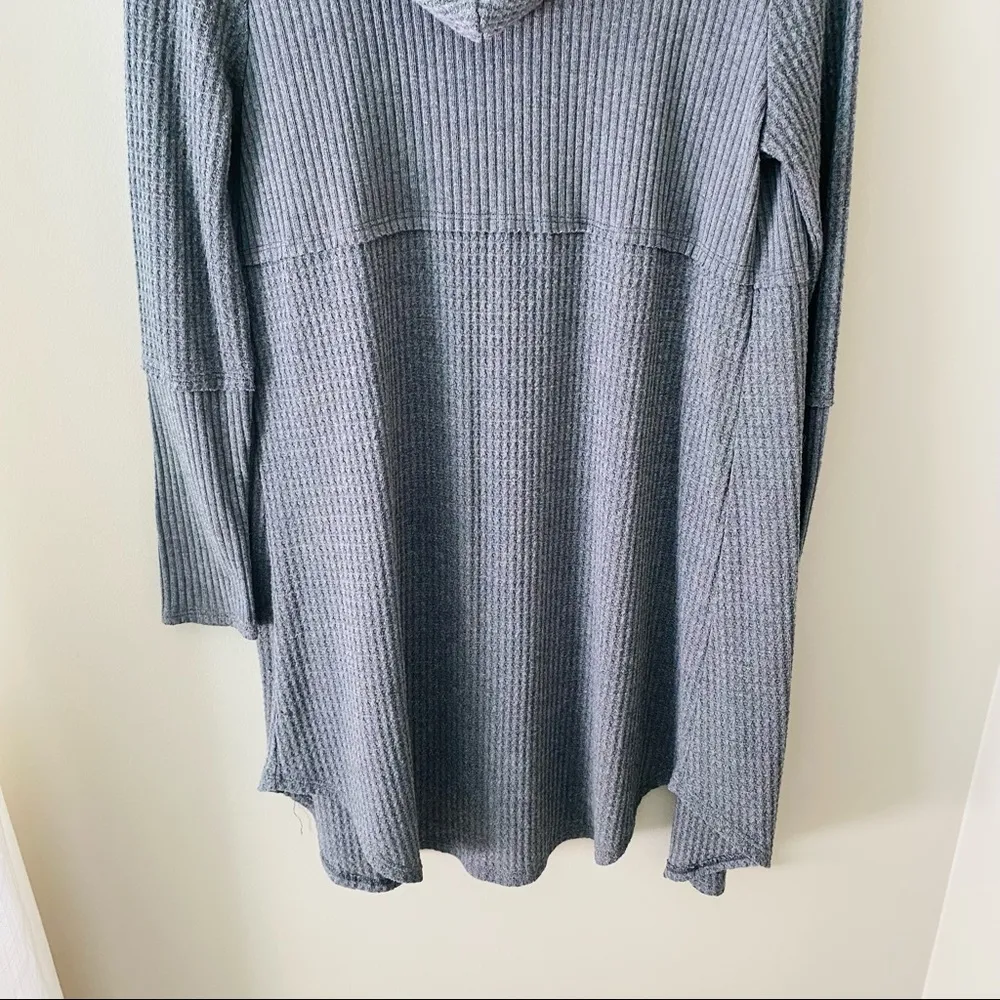 Paper Crane Long Open Front Cardigan Gray Sz XS - Image 6