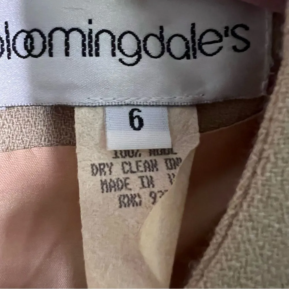 Vintage Bloomingdale’s 100% Wool Pencil Dress Size 6 | Quiet Luxury - Image 6