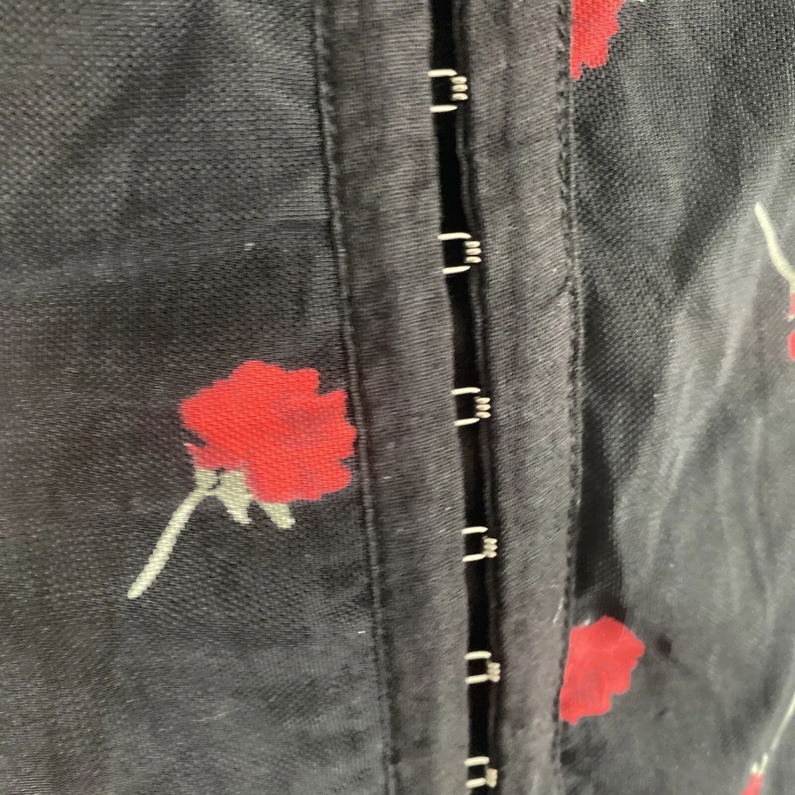 Y2k Women's Medium Fairy Grunge 90s Rose Bodycon Full Clasp Dress Roses Party - Image 3