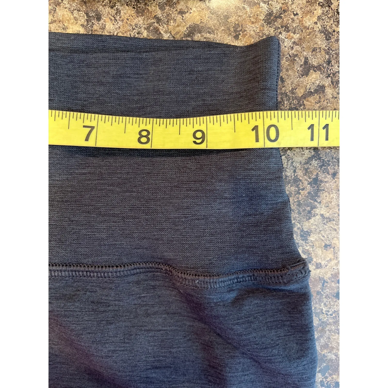ALPHALETE Revival High Waist Athletic Leggings Charcoal Gray Textured Size Small - Image 6