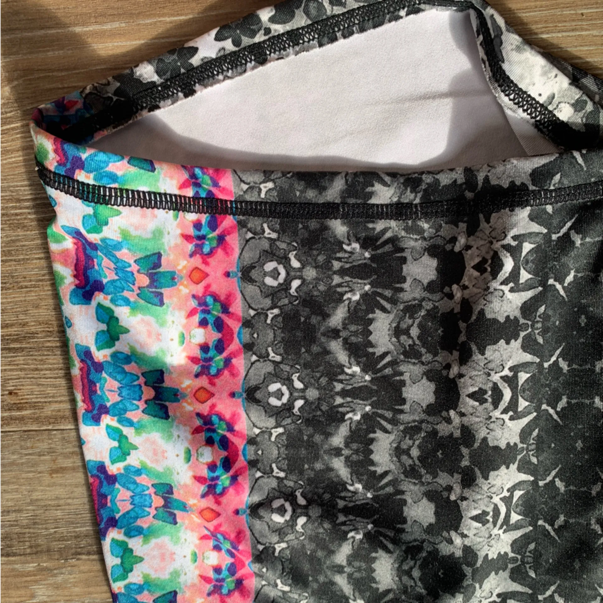 Prana Black Patterned Lifting Shorts XL - Image 5