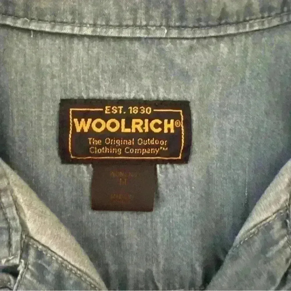 Woolrich vintage denim button down shirt - Image 3