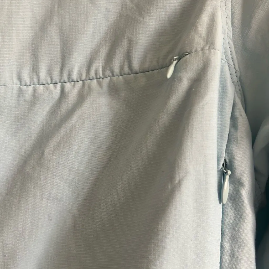 ✨REI Performance Sz Medium Blouse Womens Blue Vented Pockets✨ - Image 6