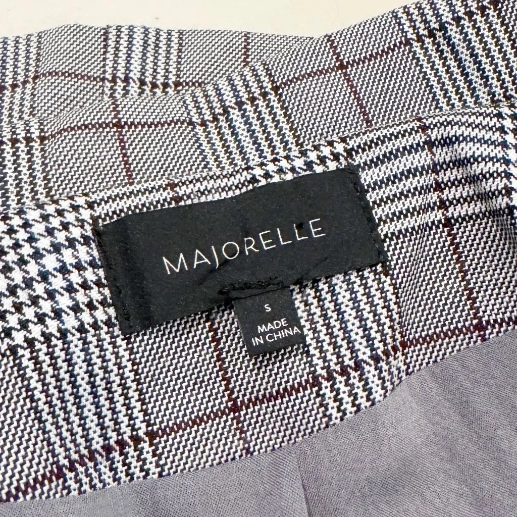 Majorelle Rhea Women's Glen Plaid Blazer Academia Office Menswear Size Small‎ - Image 8