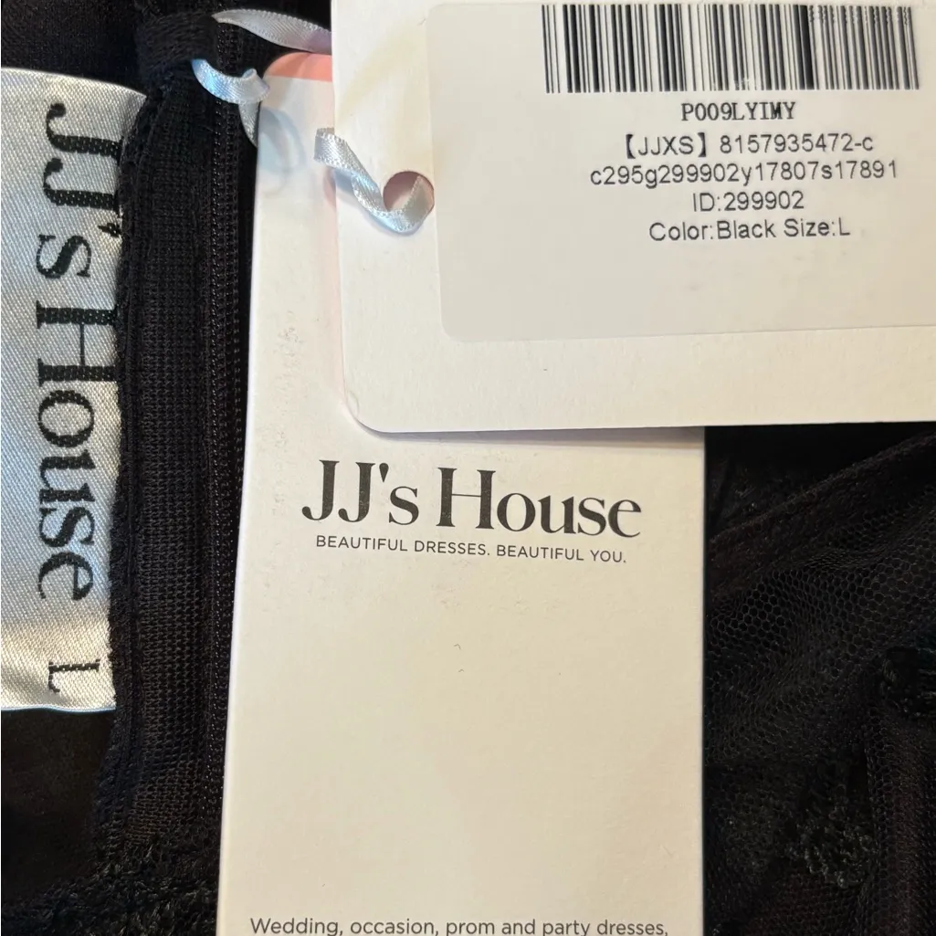 Embroidered Sweetheart Illusion Long Sleeve A-line Tulle Midi Dress #299902 NWT - Image 7