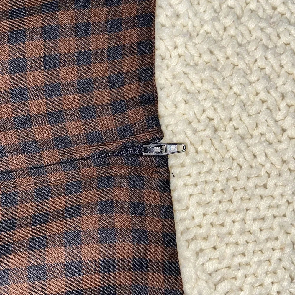 Vintage brown & black checkered clueless schoolgirl style shift dress Size M - Image 6