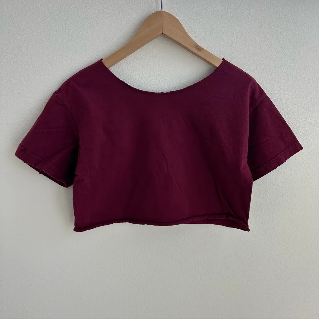 Vans Destroyed cropped off the shoulder Tee - Image 6