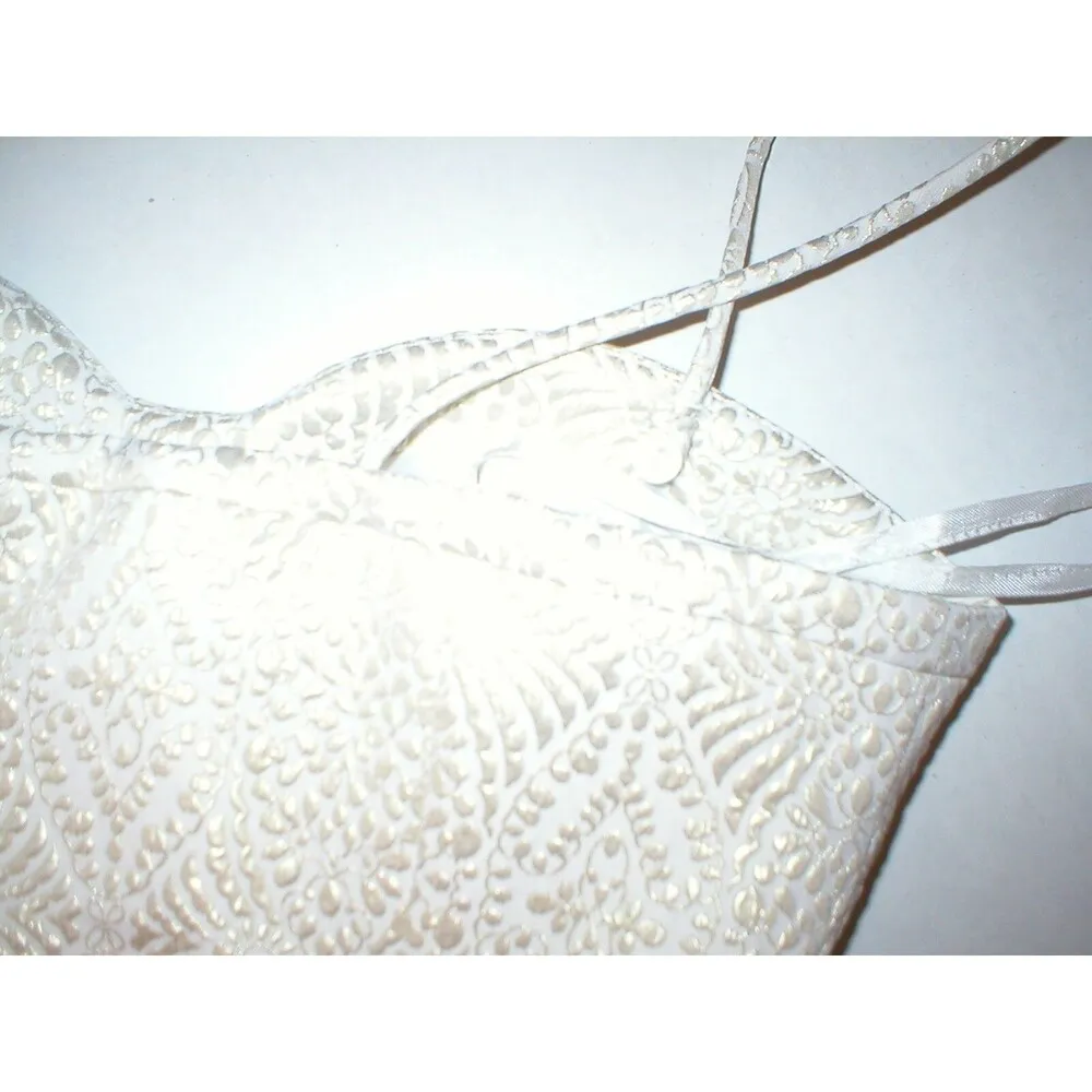 NWT $298 W by Worth Womens 4 Top Designer New York Tank Bustier Gold White USA - Image 6