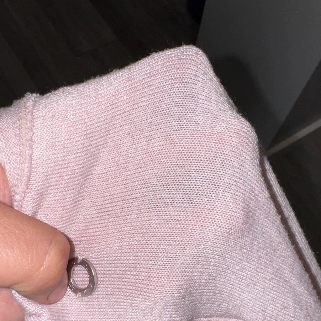 Calvin Klein Light Pink Twist Hem Tee - Image 6