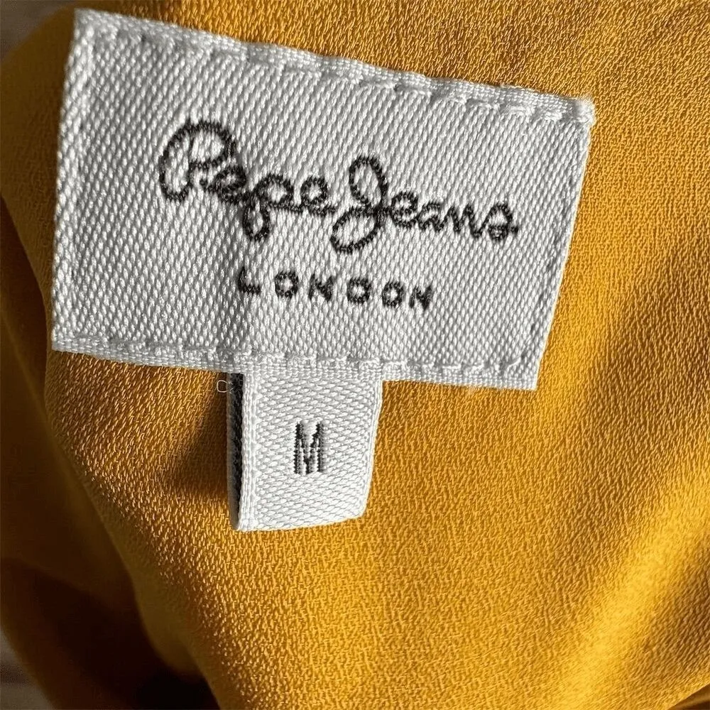Pepe Jeans Women's Yellow mini Length Casual Dress Size M - Image 7