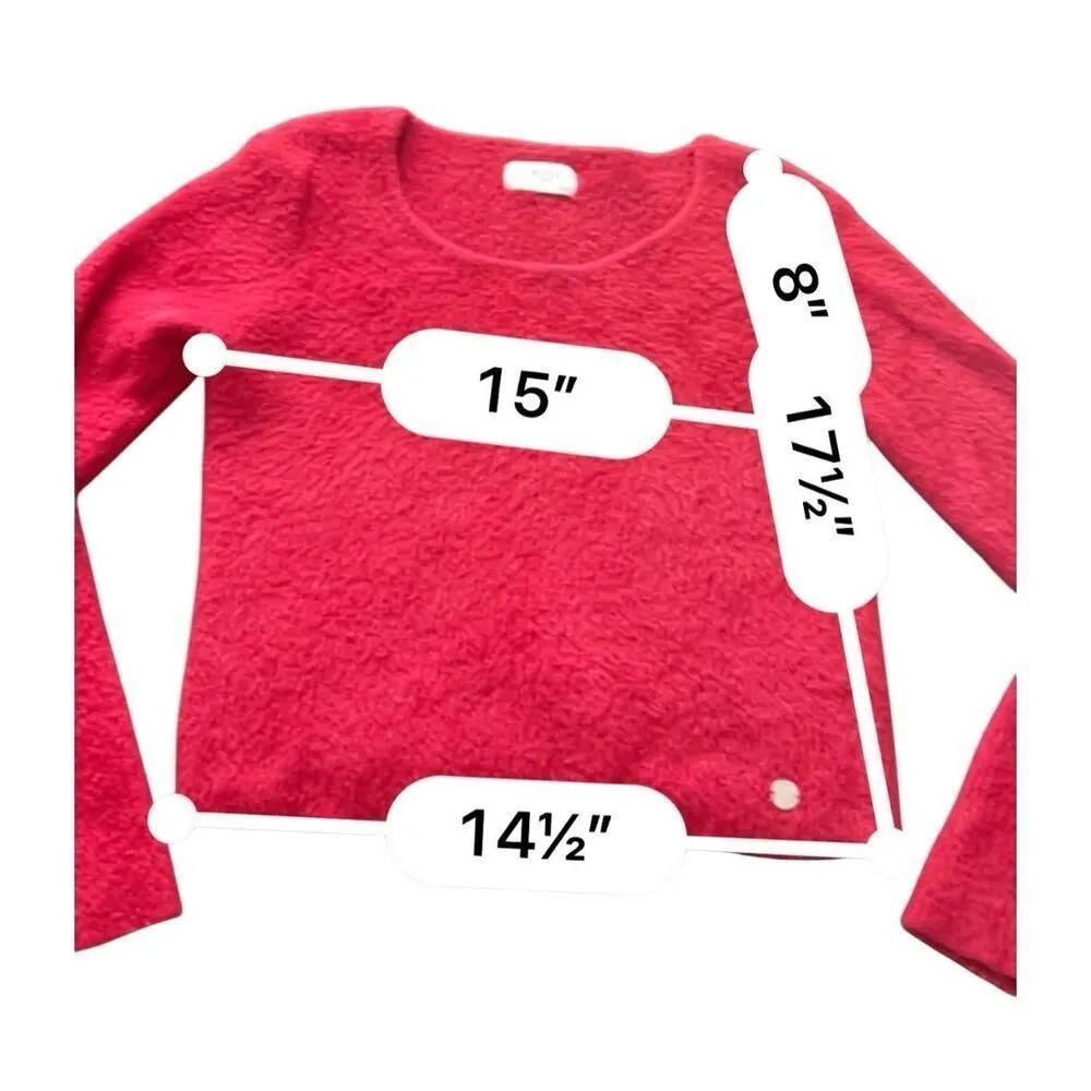 The Limit too cropped Cardigan bolero Sweater size L Red Size L - Image 6