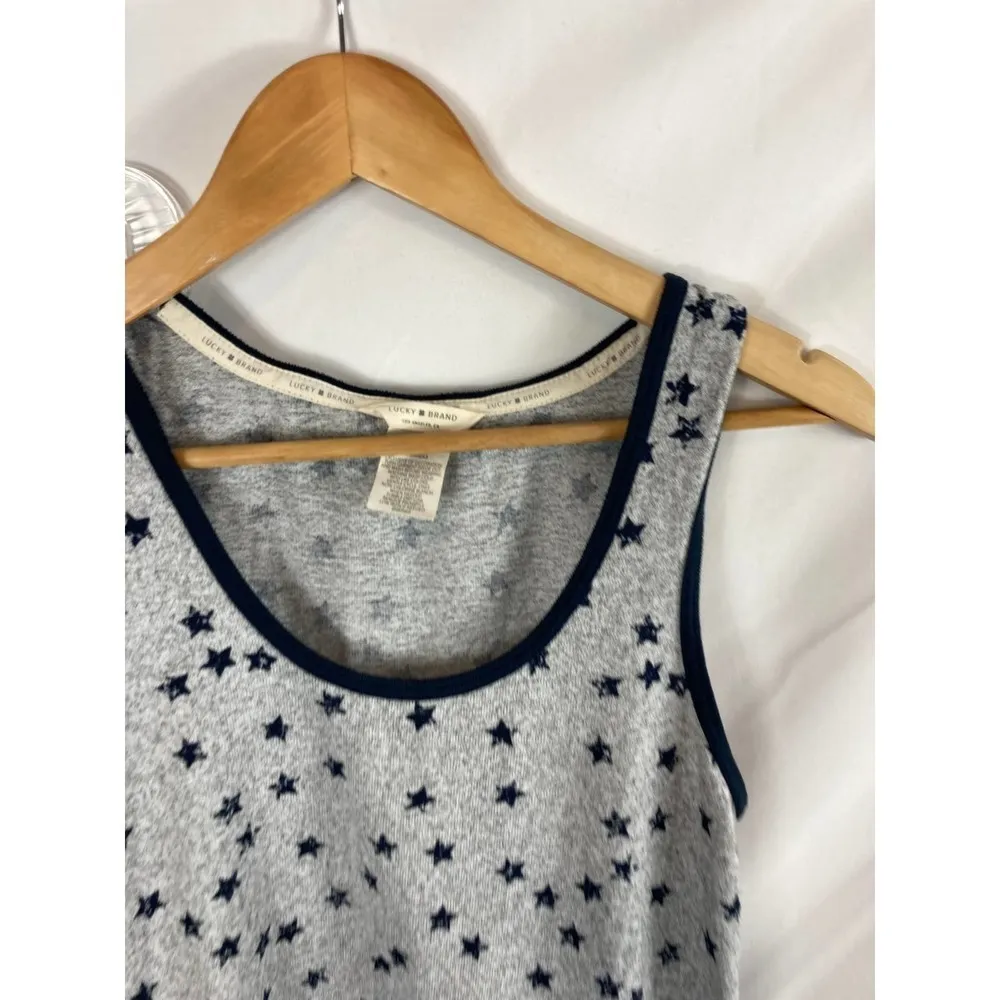 Lucky Brand Star Print Grey PJ Set Size Small - Image 3