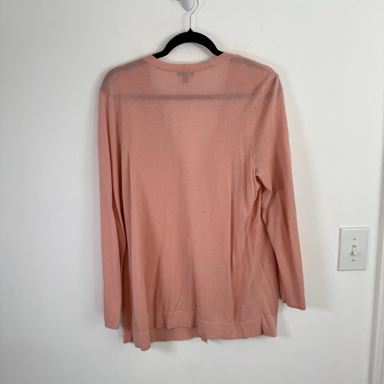 J Jill Wearever Collection Pink Cardigan Sweater Button Front Light Womens LP Size undefined - Image 6