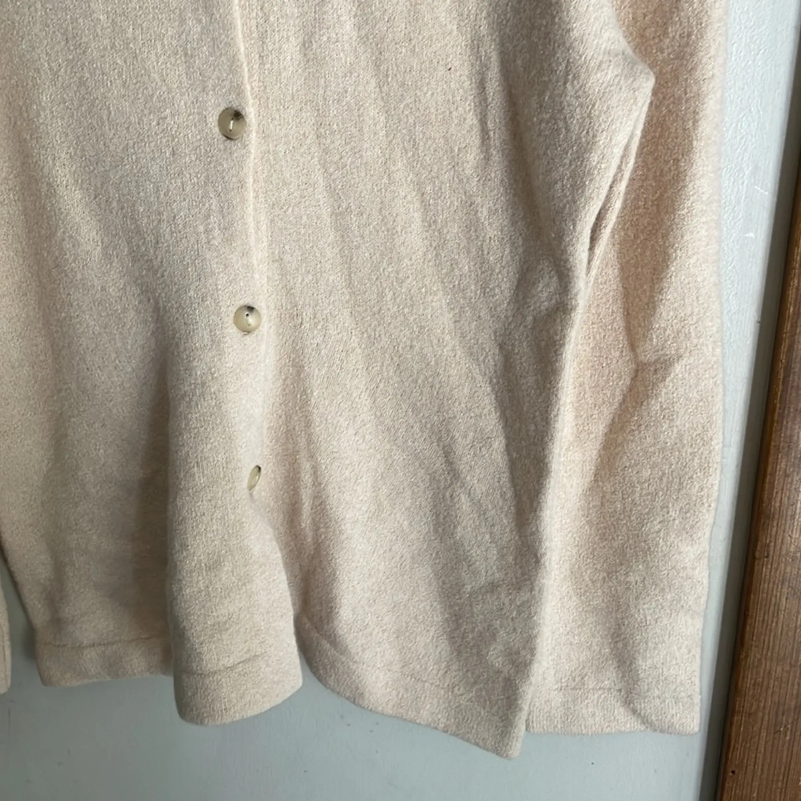 Vince Fitted Polo Wool Cashmere Cardigan - Image 9