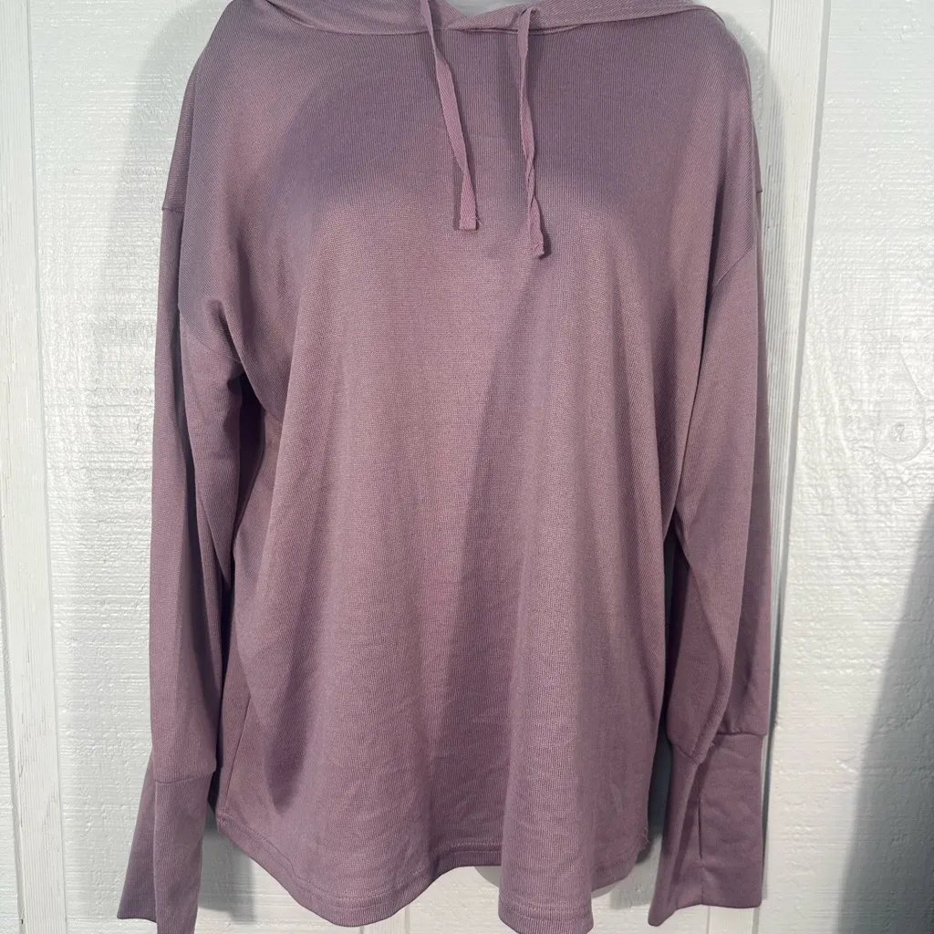 Loft Pink Pullover Hooded Long Sleeve Top 
Size XL 
EUC - Image 8