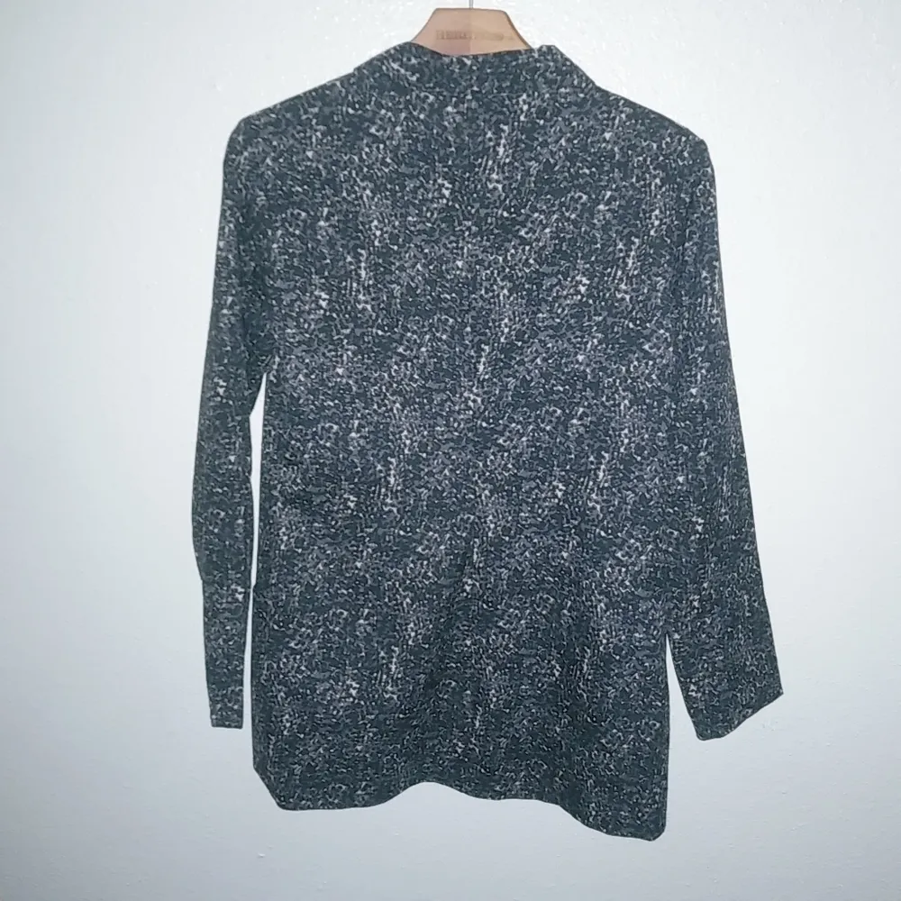 Lush S Unstructured Blazer Dark Gray Granite - Image 3