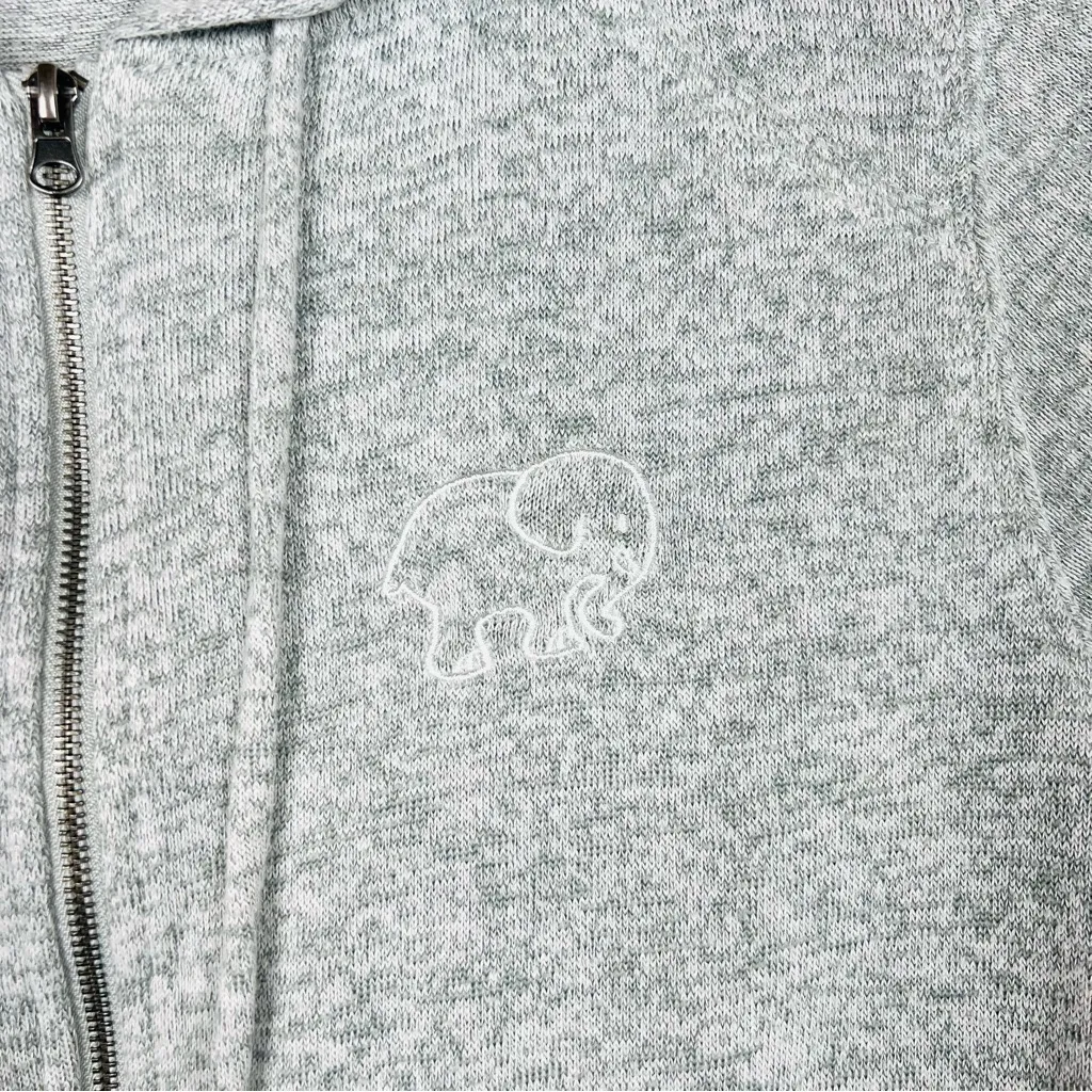 Ivory Ella Gray Zip-Up Cardigan Hoodie, Soft & Lightweight, Size XS‎ - Image 6