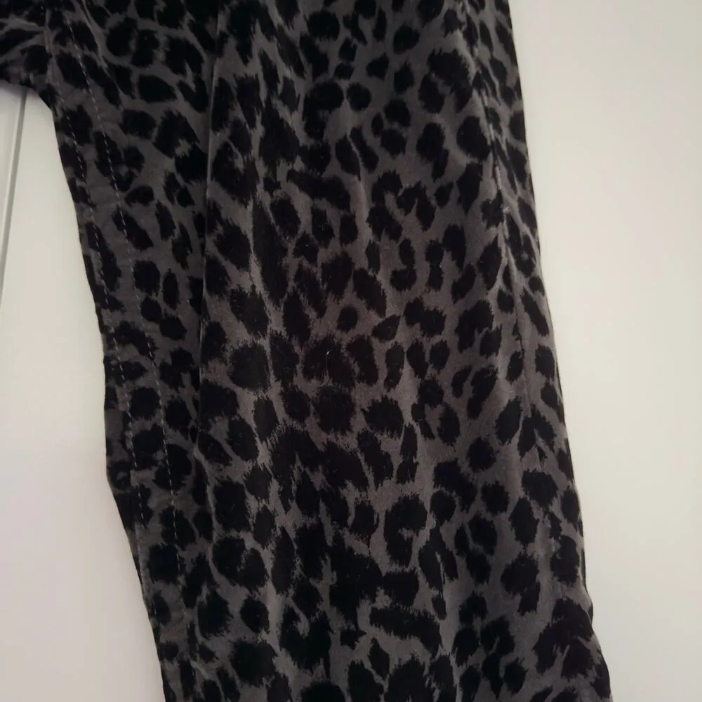 True Religion 100% cotton Velvet animal print pants 5-pocket belt loops USA made - Image 5