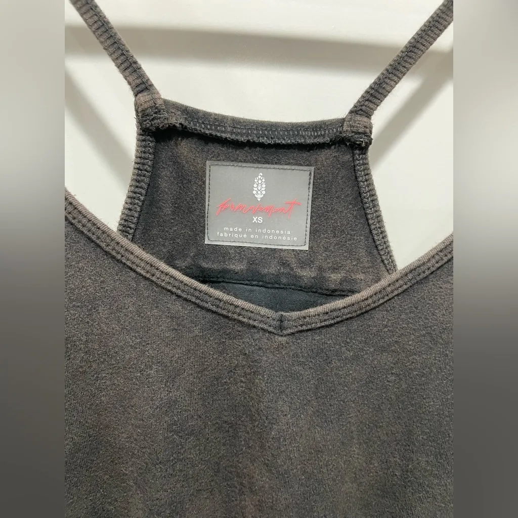 New Free People Hot Shot Onesie Jumpsuit Washed Black Size XS Romper - Image 8