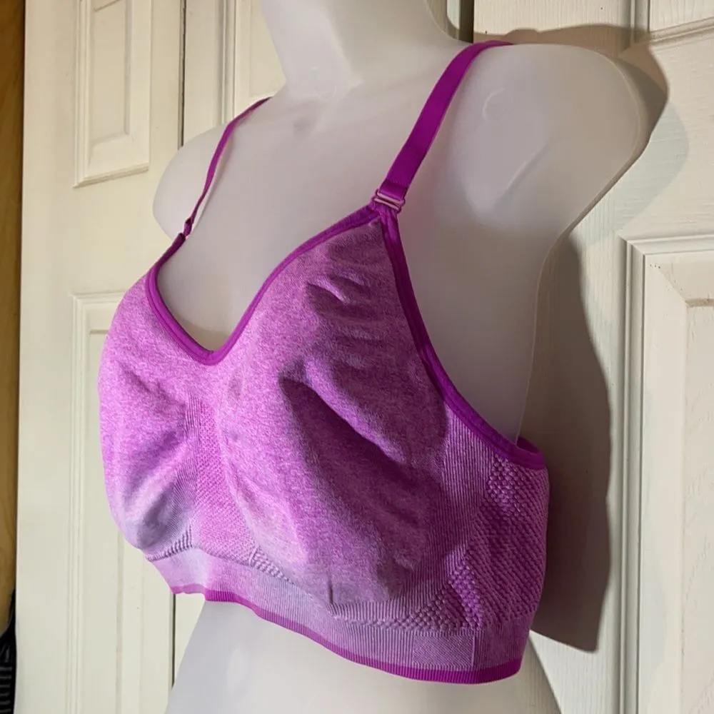 Danskin Now Purple Racerback Sports Bra XXL/2XG Pink - Image 8