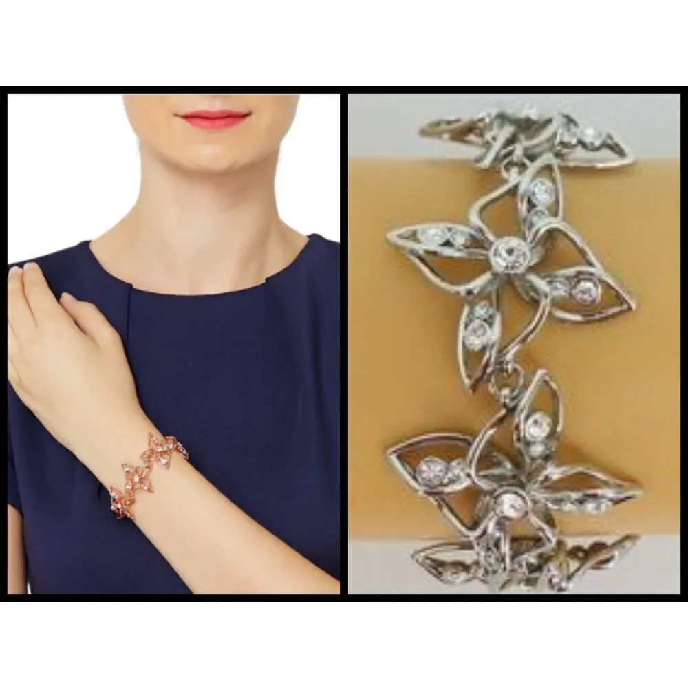 💕TED BAKER💕 Silver Crystal Breeze Jeweled Bracelet NWT - Image 2