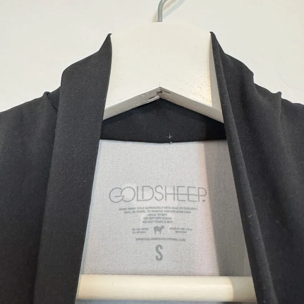 Goldsheep Star Athletic Windbreaker Jacket in Black Made in USA Size Small‎ - Image 4