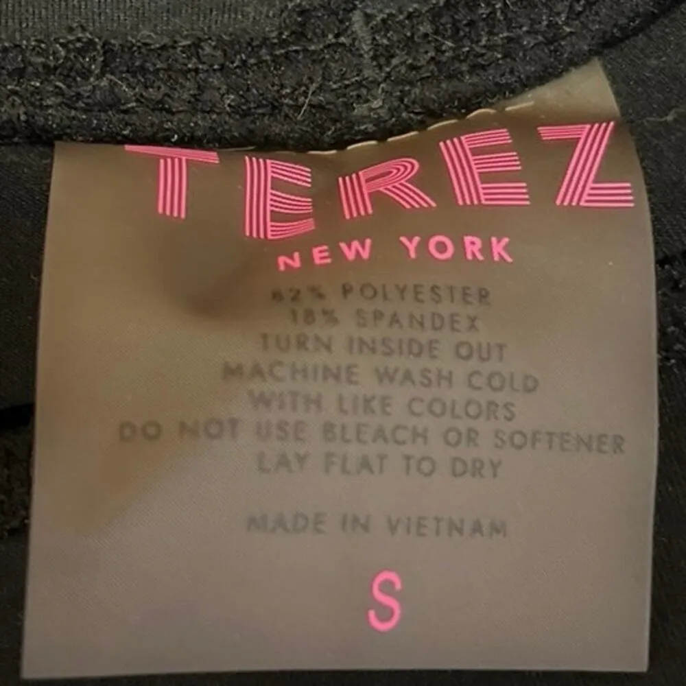 Terez Black High Rise Wide Waistband High Rise Athletic Bike Short Size S - Image 3