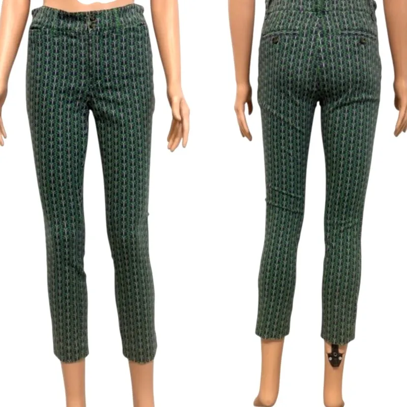 Anthropologie 4 Essential Slim Trousers ankle pant butterfly P2 3114 - Image 13