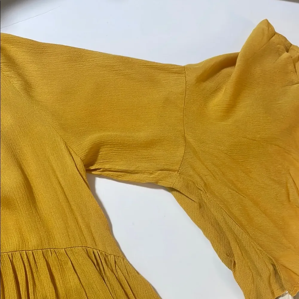 Umgee Yellow Lace Detail Women's Top - Image 5