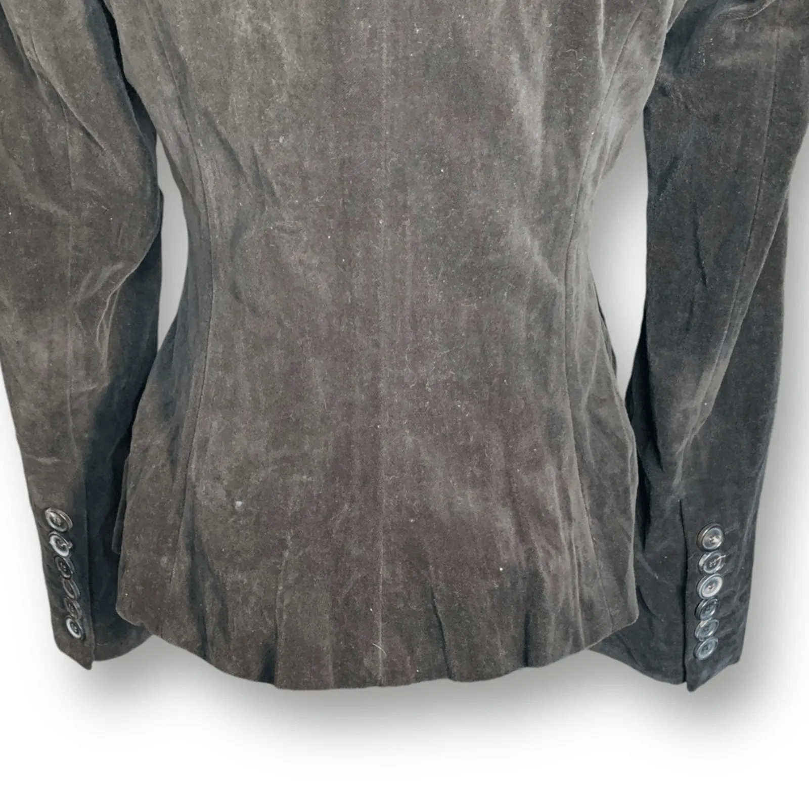 Pauw Amsterdam Brown Suede Finish Tailored Jacket Minimalist Luxury XS Classic Size 2 - Image 6