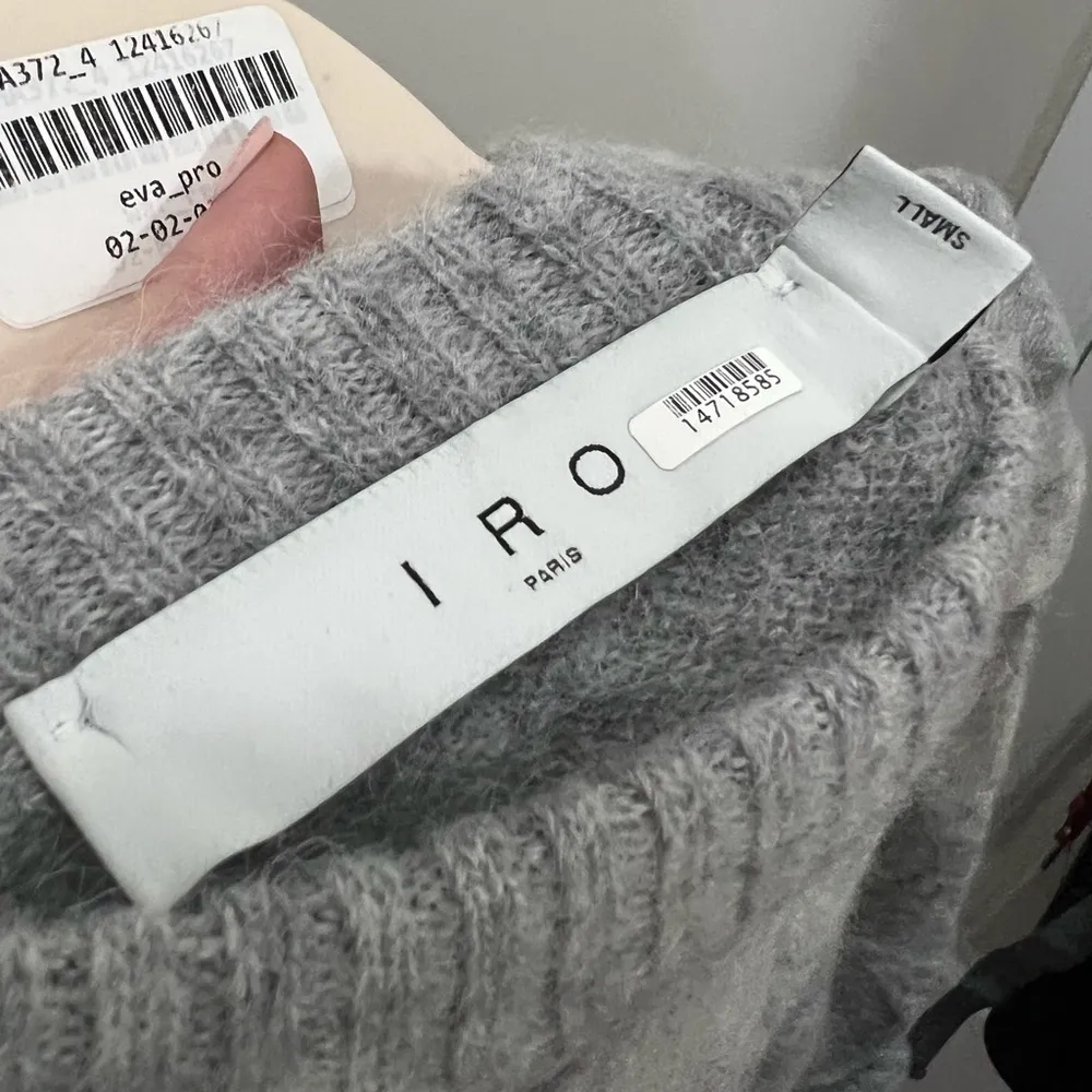 IRO  Gray Knit Valya Sweater Size Small $365 - Image 5